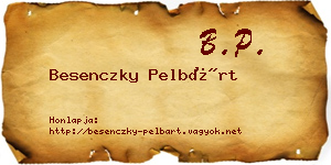 Besenczky Pelbárt névjegykártya